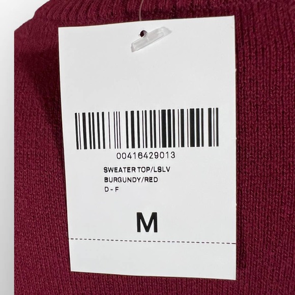 Forever 21 Men (M) Portrait Line Art Graphic Sweater Burgundy/Red NWT - Picture 6 of 8